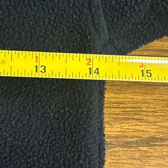 Izod Kids Size 4 Navy Fleece 1/4 Zip Pullover With Red Striped Sleeves - Picture 9 of 10